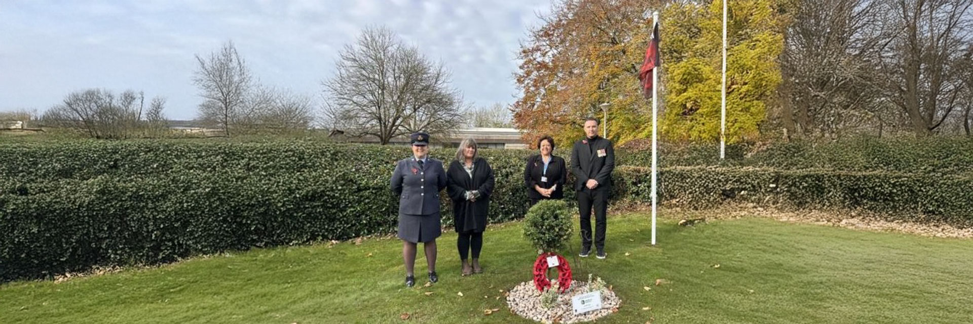 Remembrance Day wreath-laying ceremony at Chipping Sodbury