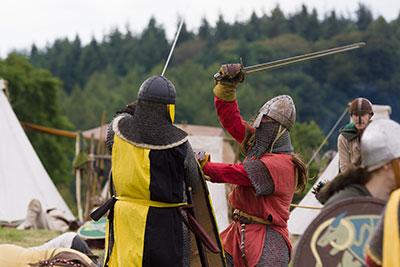 Knights at battle